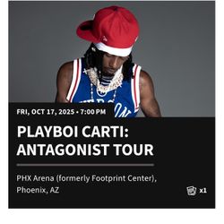 Playboi Carti Ticket GA Floor