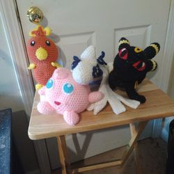 Hand Crocheted Pokemon Stuffed Animals