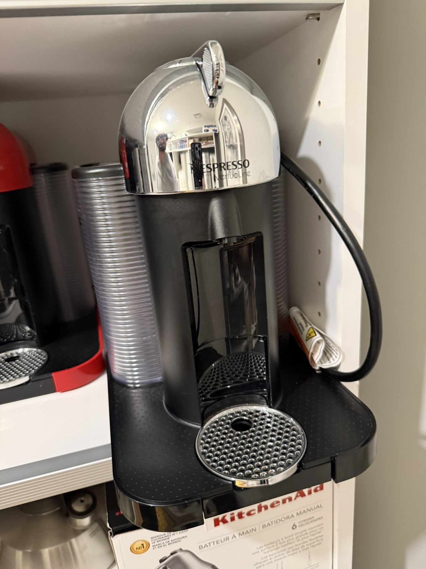 Nespresso Vertuoline Silver Chrome Coffee Machine