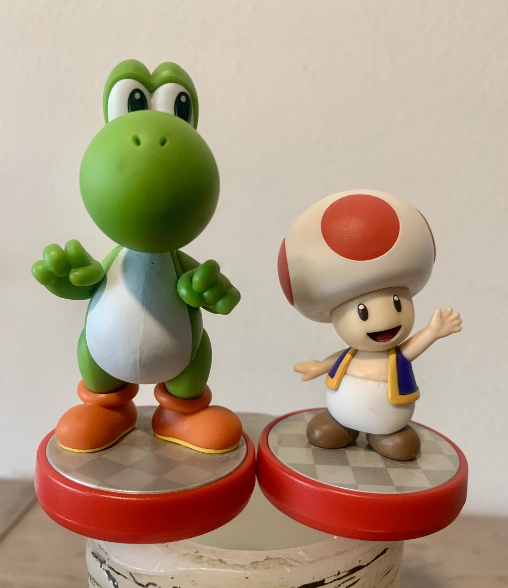 Yoshi & Toad Amiibo Figures