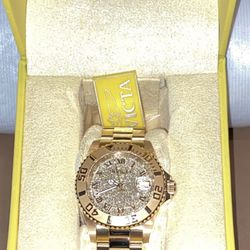 Invicta Women's Angel Quartz Crystal Accented Stainless Steel Bracelet Watch