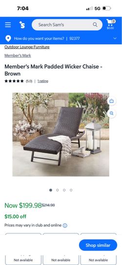 Padde WOVEN CHAISE LOUNGE WITH WHEELS
