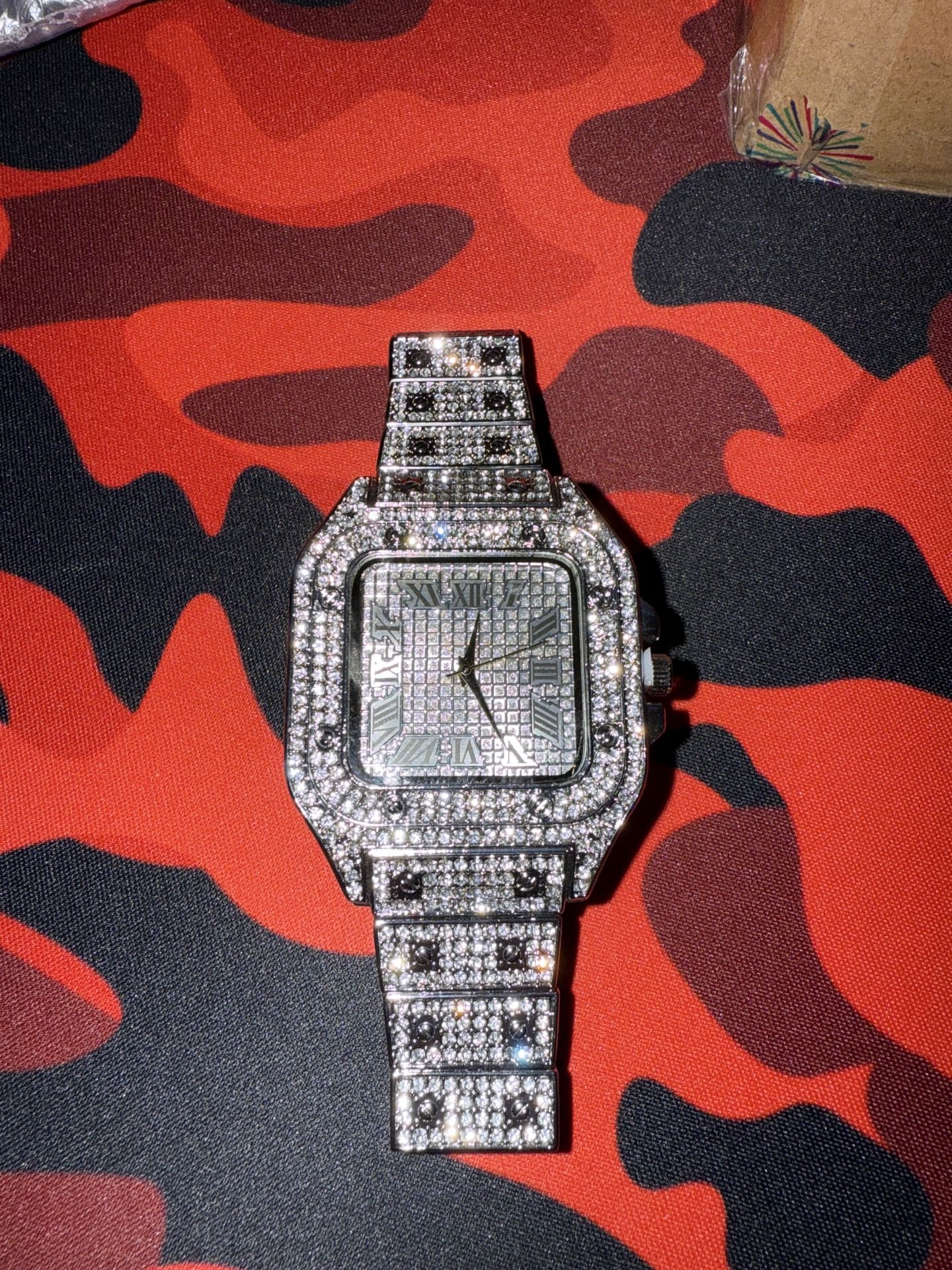 Silver Moissanite Watch