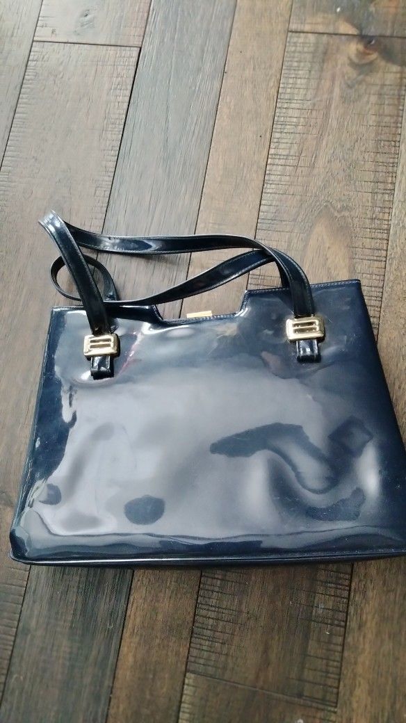 Lewis vintage patent leather purse