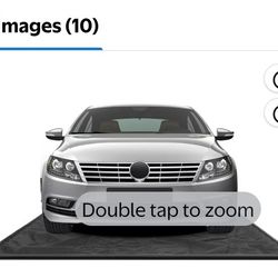 8
Costway Garage Floor Mat Non-Slip Containment Mat for Waterproof Protection Black Middle