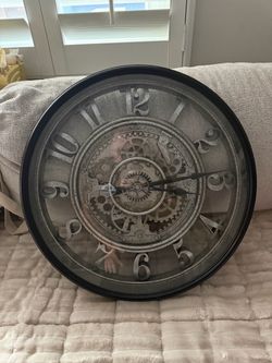 Large Round Steampunk Gear Wall Clock 19inch