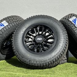 NEW 2024 18” GMC Sierra 3500 Wheels 2500 Chevy Silverado 8x180 Rims Advanta 275/70R18 A/T Tires