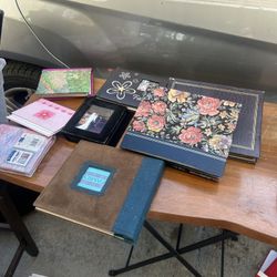 Lot of Photo Albums and Frames most used see all pics repurpose arts crafts etc 