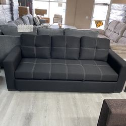 PULLOUT SOFA BLACK