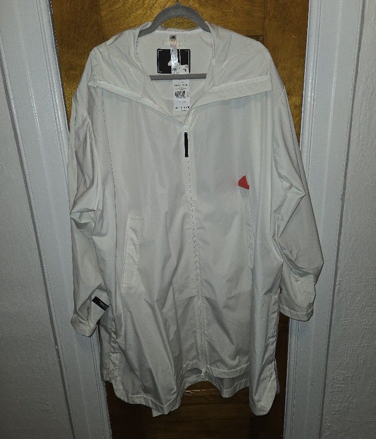 Adidas White Jacket Size M