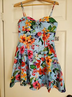 Floral Spaghetti Strap Mini Dress