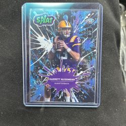 2025 PRE ROOKIE Football Card Numbered Parallel Splat Garret Nussmeier 3/7