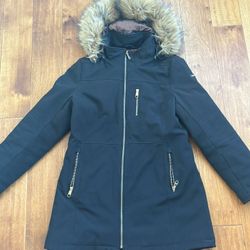 Women’s Winter Coat - Calvin Klein, Black, Size M Petite
