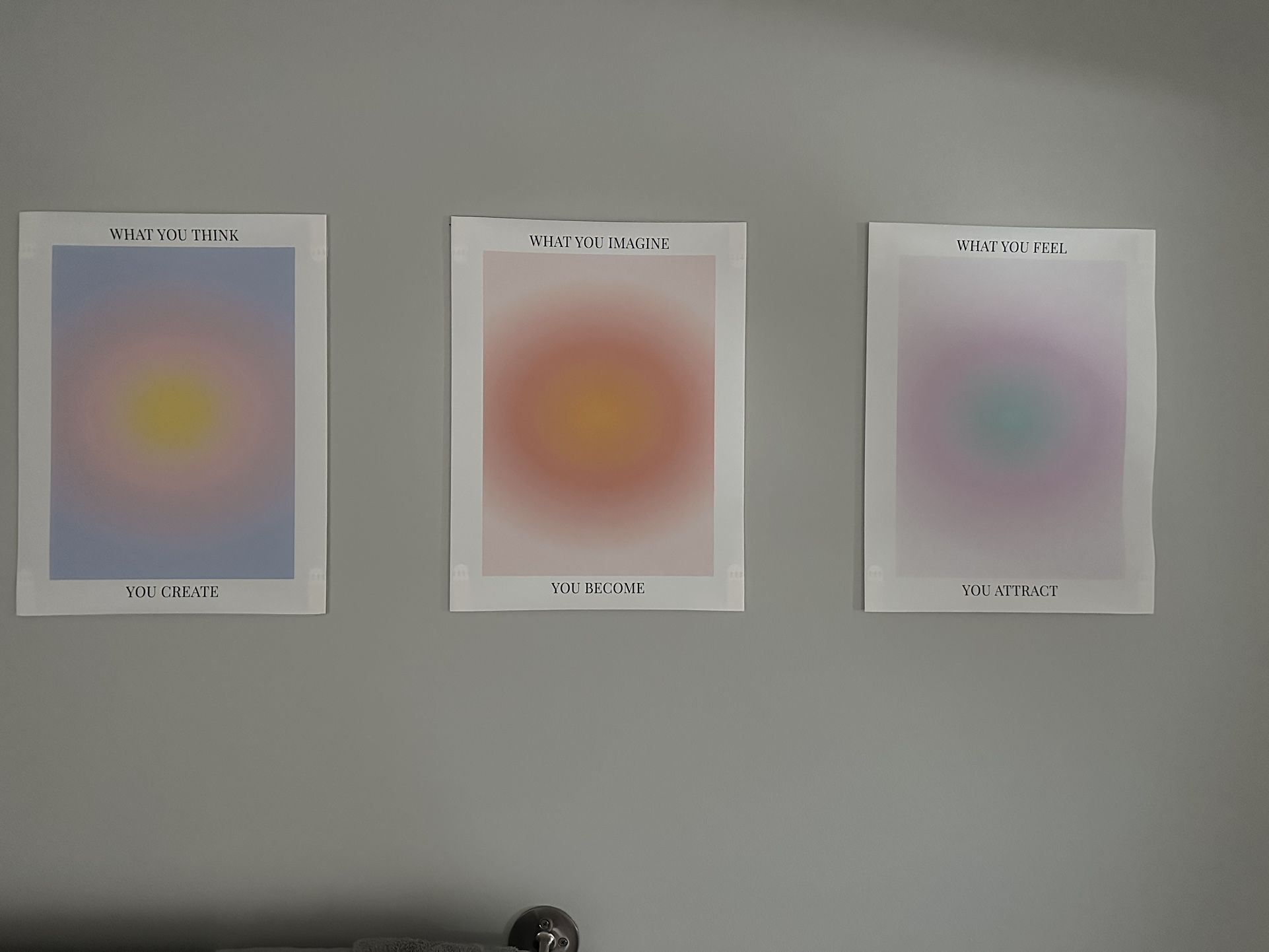 3 Piece Abstract Canvas Paintings