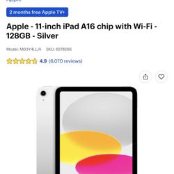 iPad’s 11 (A16) Silver&Blue