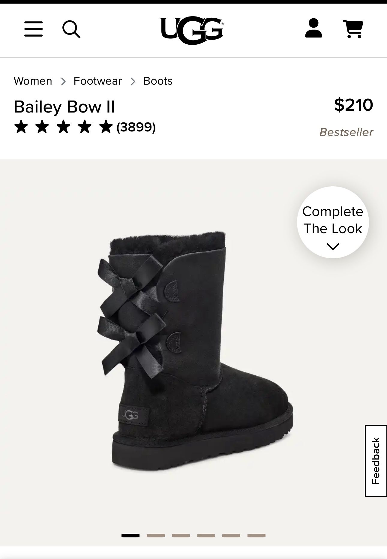 Ugg W Bailey Bow II Black