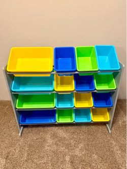 Humble Crew Extra Large Toy Organizer with 16 Storage Bins
