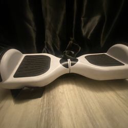 white hover board with bluetooth speaker 