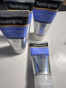 Neutrogena Sport Face Sunscreen SPF 70+, Oil-Free Facial Sunscreen Lotion with Broad Spectrum UVA/UVB Sun Protection, Sweat-Resistant & Water-Resistan