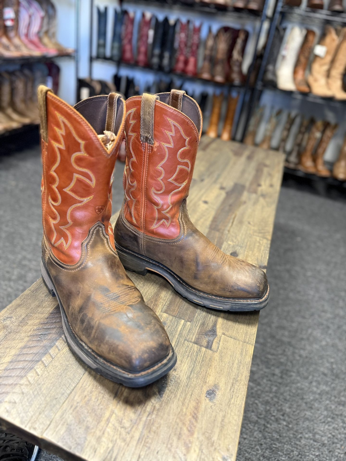 Ariat WorkHog Wide Square Steel Toe Western Work Boot 13