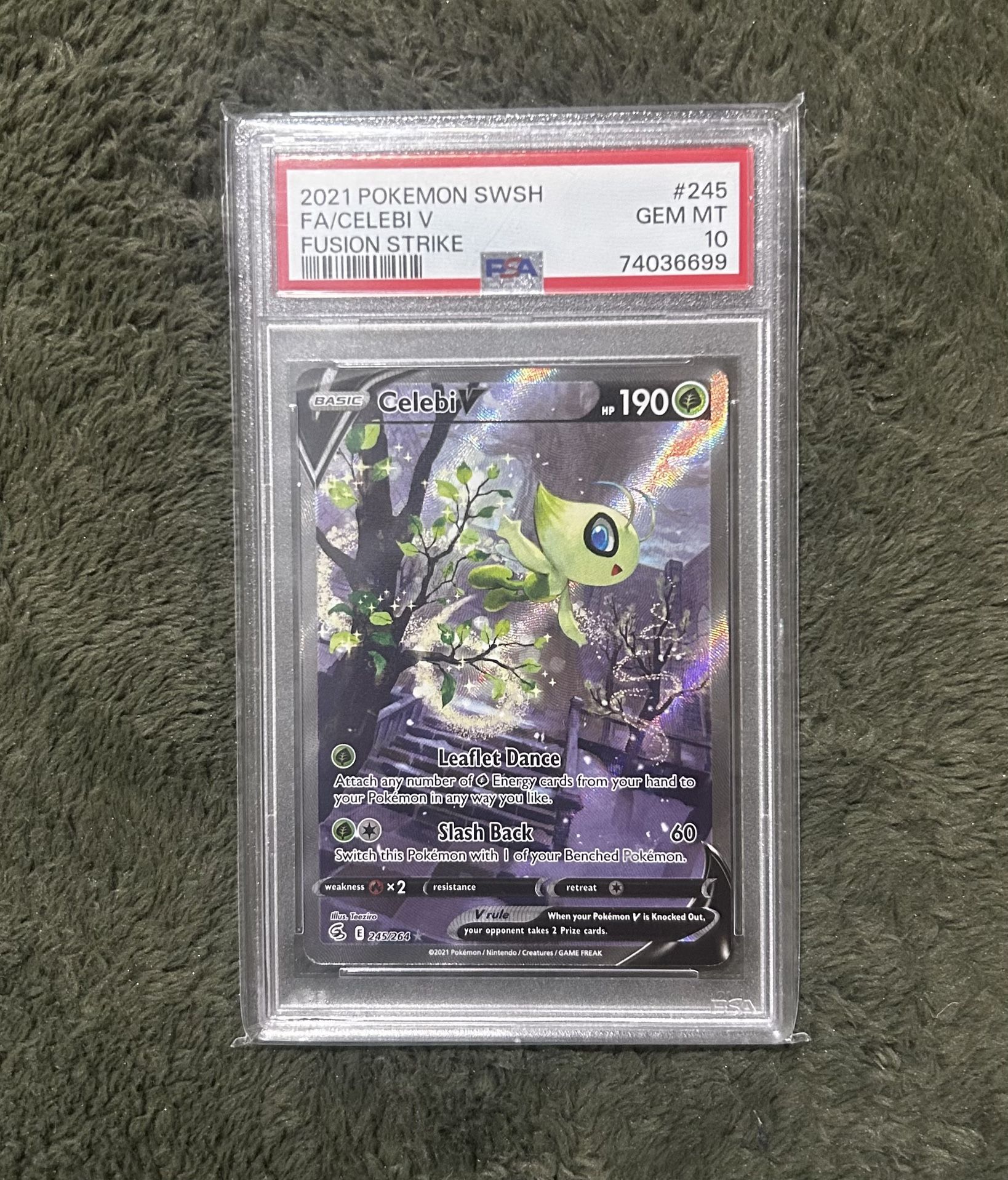 PSA 10 2021 Celebi V Fusion Strike