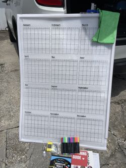 BRAND NEW - Never used - Perfect condition. Large 12-month wall calendar 