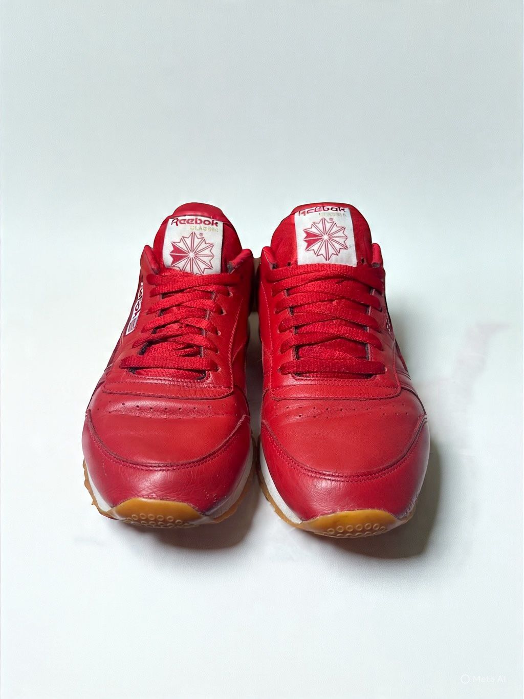 Classic Leather Red Gum Reebok Shoes