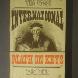 The Great International Math On Keys Book Texas Instruments 1976 Vintage Collectible Paperback