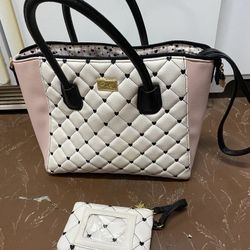 Betsy Johnson purse and wristlet