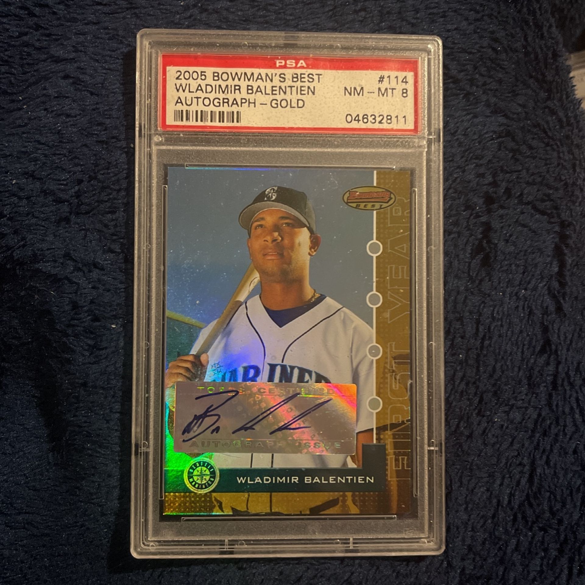 2006 BOWMAN'S BEST WLADIMIR BALENTIEN AUTOGRAPH - GOLD 6/25