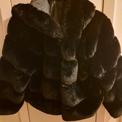 I have for sale French Kiss
Size L Faux fur jacket in like new