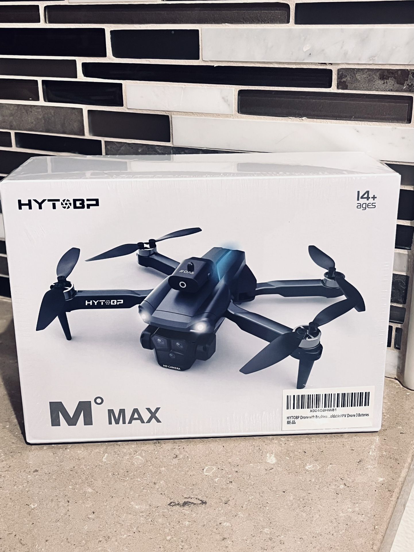 Brand new Drone with Brushless Motor 1080P HD Camera for Beginners Adults, M°max Foldable FPV Drone 2 Batteries with One Button Take Off, Headless Mod