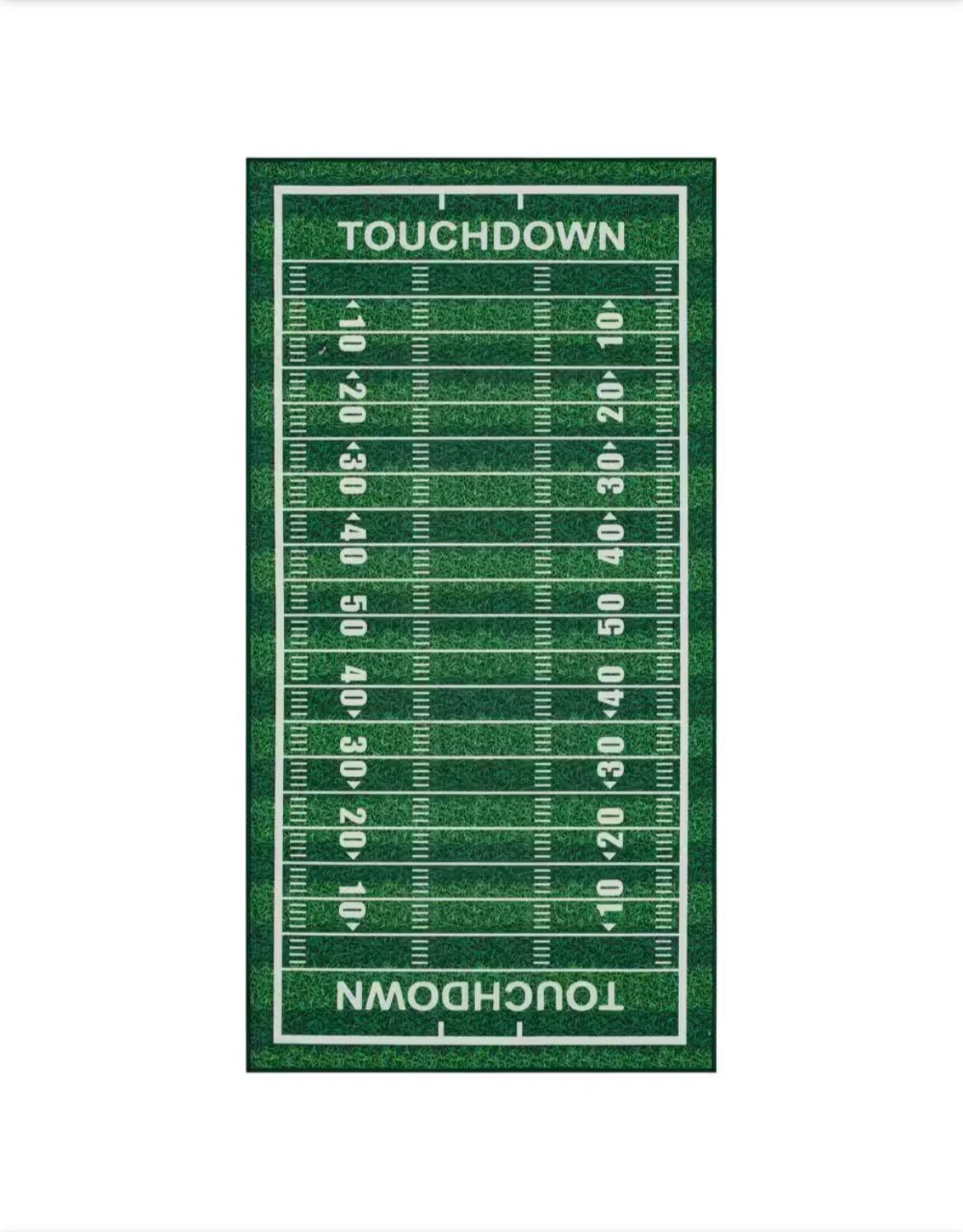 TrafficMaster Tailgate Green Football 4 ft. x 8 ft. Novelty Area Rug