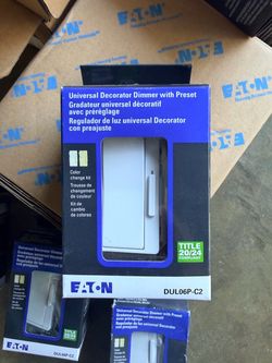 Eaton Decorator Light Dimmers new! 25 available