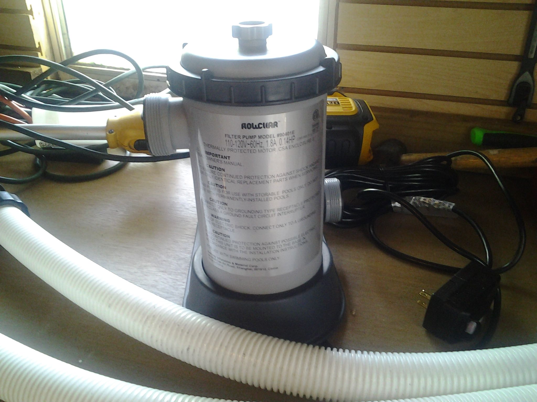 INTEX FLOWCLEAR POOL FILTER PUMP MODEL #90401E