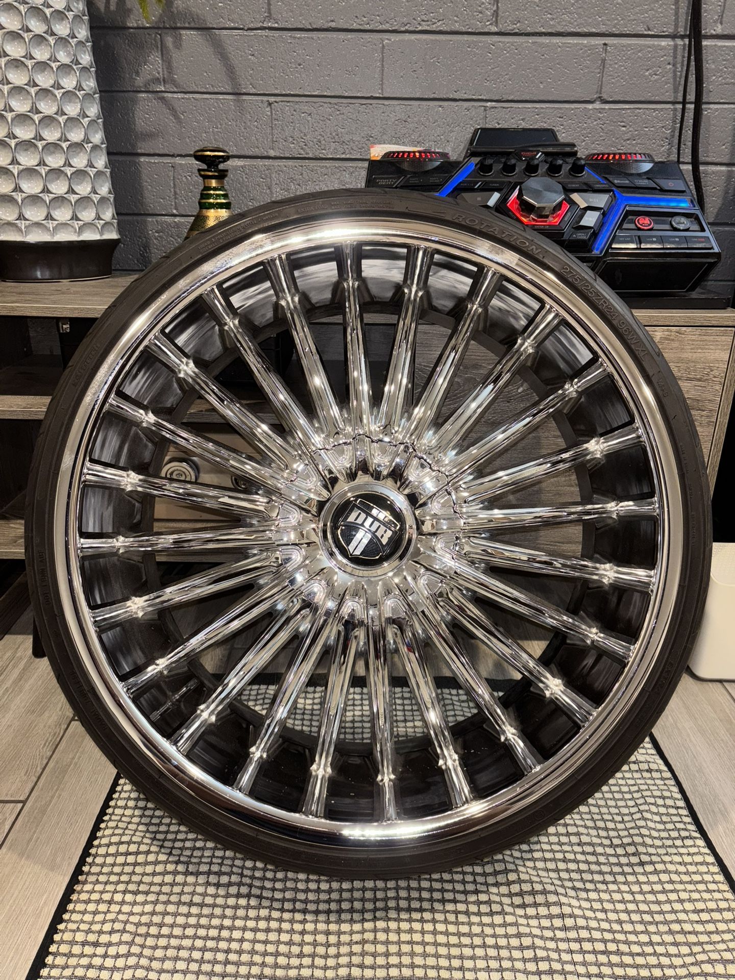 24 Inch Dub Suave Rims And Tires $1300 for Sale in Sun City, AZ - OfferUp
