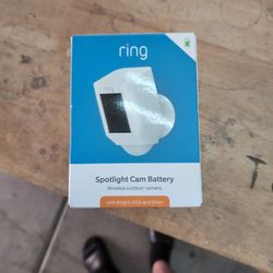 Ring Spotlight Cam Battery New Open Box