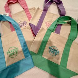 Trader Joe’s pastel mini totes
