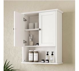 Bathroom white Storage Cabinet