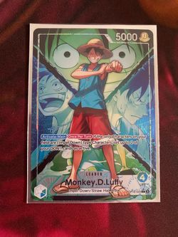 One piece luffy leader card