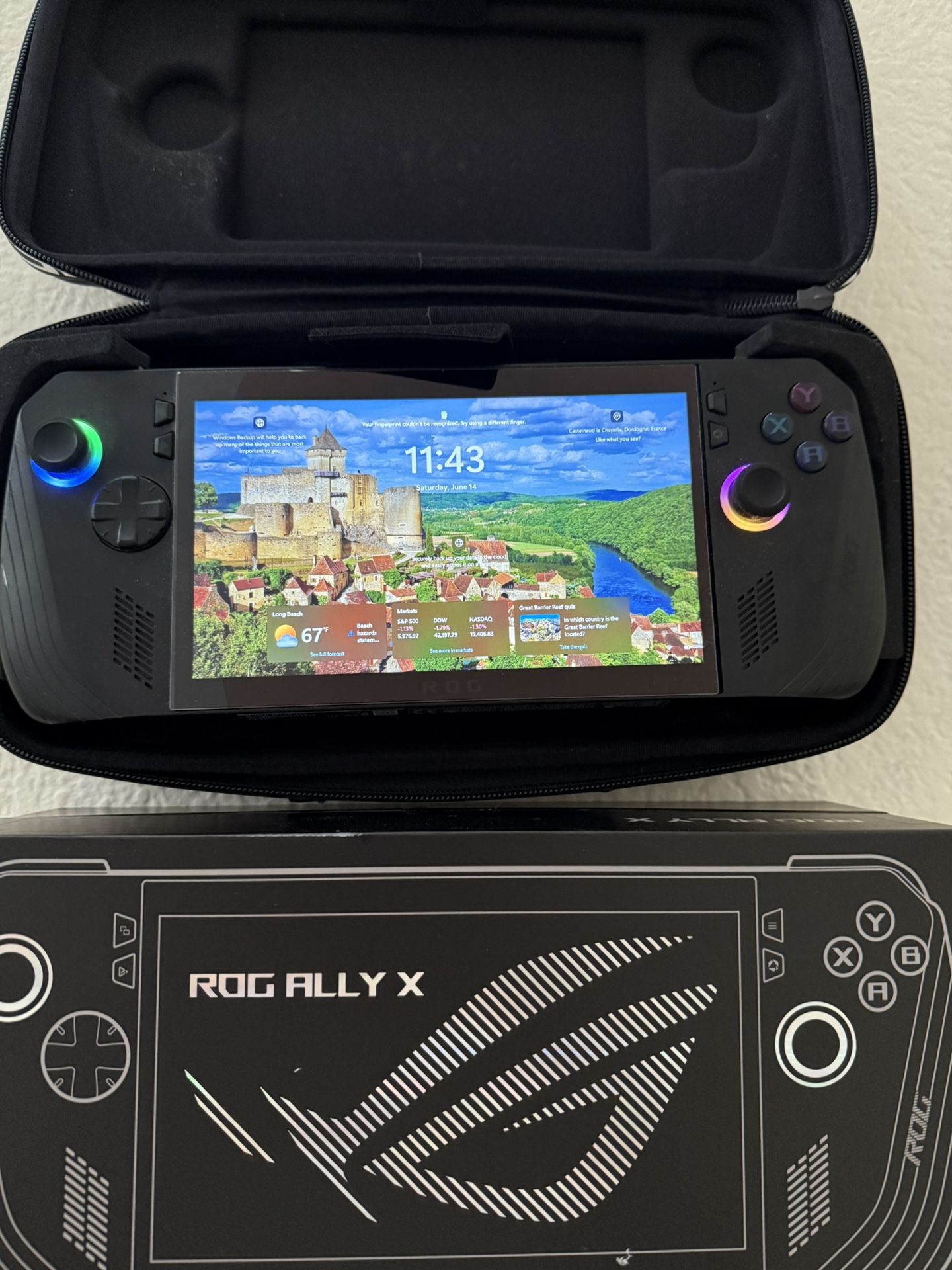 Rog Ally X With Premium Rog Case 