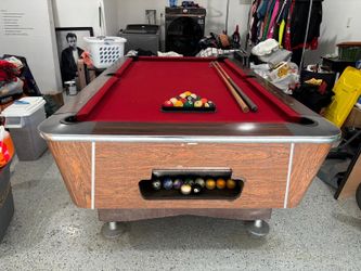 7' Valley Commercial Style Pool Table