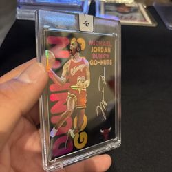 Michael Jordan Dunk’n Gi-Nuts Custom Basketball Card Bulls