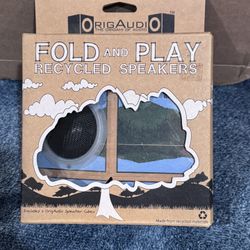 OrigAudio Fold n' Play Recycled Speakers
