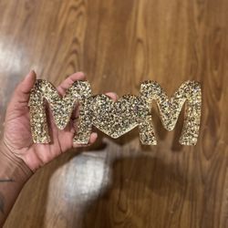 Glitter Mom Plaque