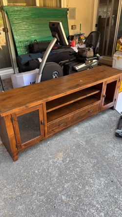 Rustic Wood Media Console/TV Stand