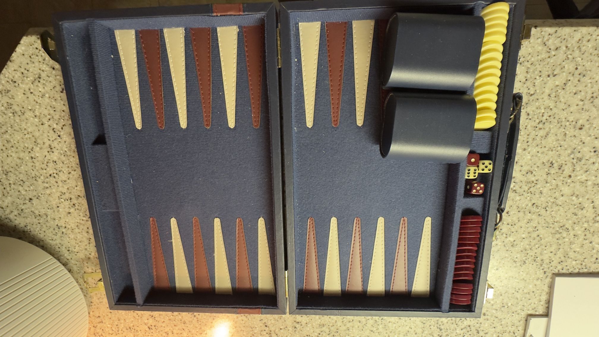 Traveling backgammon Set $20