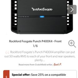 Rockford Fosgate P400×4 Punch Amplifier Brand New  Still In Plastic Never Used