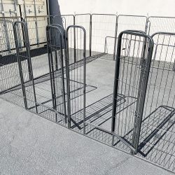 New In Box $270 Large 10x10ft Heavy Duty 48” Tall, 16-Panels Dog Playpen Pet Exercise Fence Crate Kennel