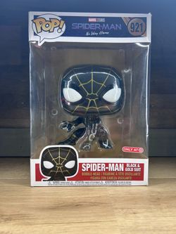 Funko Pop! Spider-Man No Way Home Black & Gold Suit Target Exclusive Jumbo